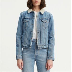 Levi’s Denim Sherpa Trucker Jacket